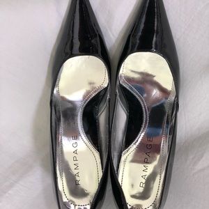 Rampage Shoes - Rampage Black Patent Pointed Toe Pumps Rampage Shoes - Rampage Black Patent Pointed Toe Pumps